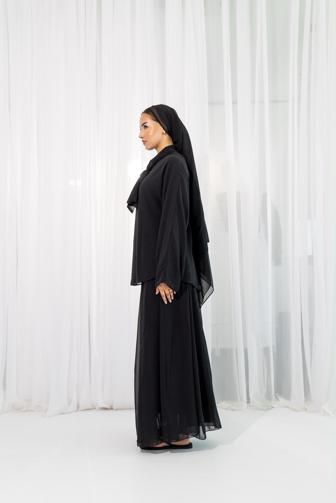 Black Safa Chiffon set